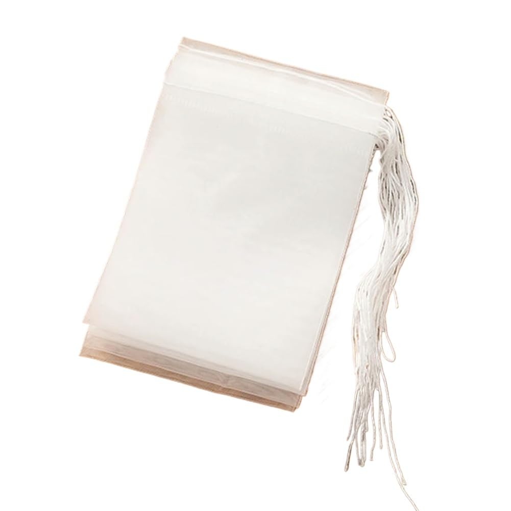 Teebeutel leerer Papier-Teefilterbeutel, Transparente Nylon-Teebeutel for Tee und Gewürze, verschiedene Größen, Packung mit 500/1000 Stück(500pcs,10 x 12 cm)