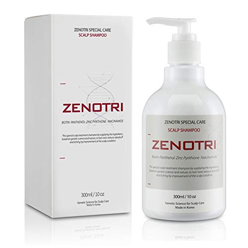 ZENOTRI Scalp Shampoo | Anti Scalp Itching, Seborrhoeic Scalp Improvement, Anti Dandruff Shampoo, Reducing Sebum, Scalp Trouble Care | Biotin, Zincpyrithione | 300ml 10 oz