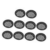 KOMBIUDA 10 Rejillas de Ventilación Redondas de Acero Inoxidable para Armarios Cubiertas Decorativas Orificios de Malla de 19 MM Accesorio para Ventilación Puertas y Gabinetes de Cocina