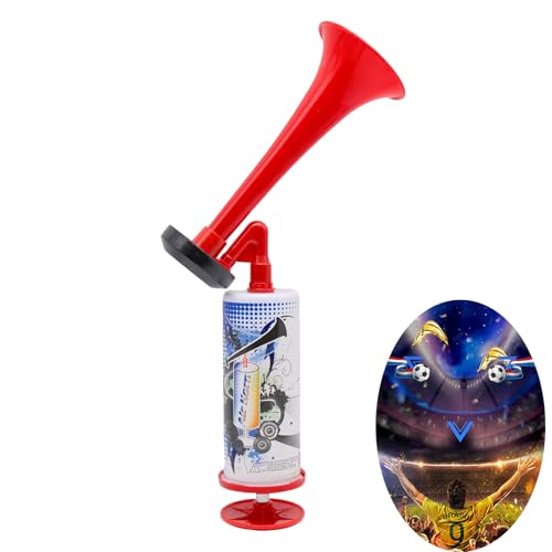 2PCS Cornes de Brume,Mini Pompe à Main Air Corne,Corne de Brume Klaxon Sportif,Son Fort Corne de Sports portative avec Pompe à Air,pour Stade événements Sportifs Football Rugby