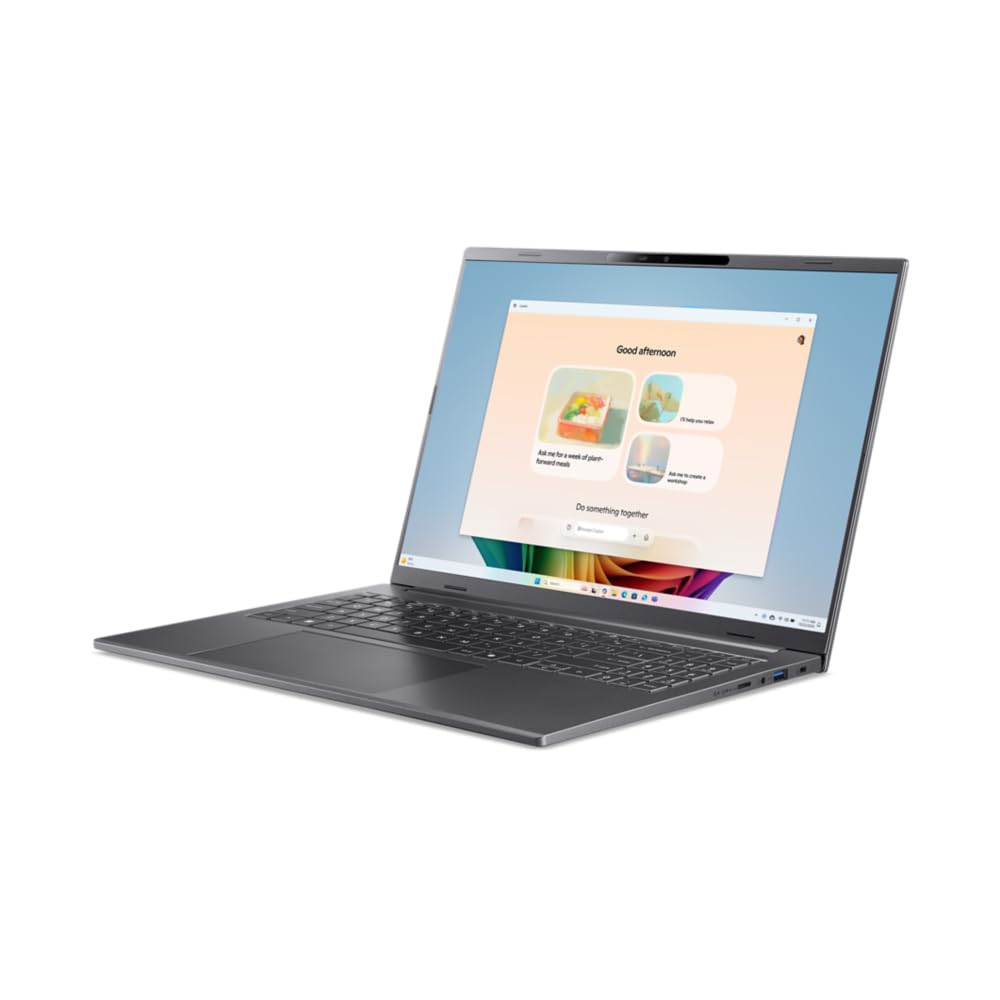 acer Aspire 16 AI Copilot+ PC A16-52M, Ordenador Portátil 16" Full HD IPS (Intel Core Ultra 7 258V, 32 GB RAM, 512 GB SSD, Intel ARC 140V GPU, Windows 11 Home), Hierro, Teclado QWERTY Español