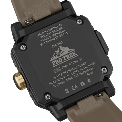[カシオ] 腕時計 プロトレック 【国内正規品】 Climber Line Bluetooth搭載 電波ソーラー サファイアガラス 環境配慮素材採用 PRW-B1000-5JF メンズ ブラウン