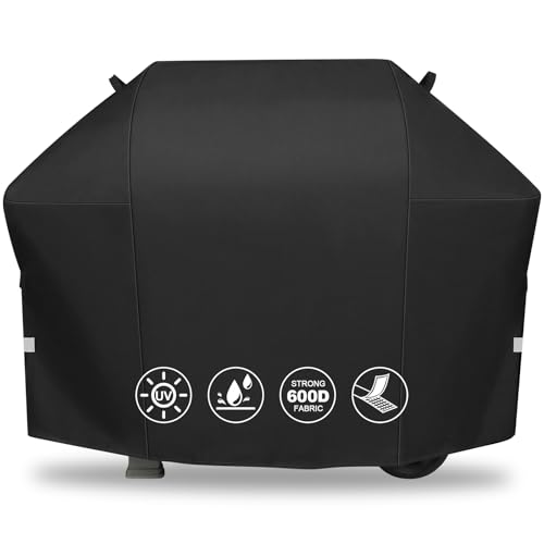 7134 Housse de Barbecue pour Weber Genesis II LX série 300 E-330, E-310, S-310, S-330, S-335, S-340, Char-Broil, Landmann, Brinkmann, Housse BBQ 600D...