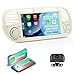 Autoradio Android 13 per Fiat 500 (2007-2015) | Touchscreen da 7 pollici con Telecamera Posteriore HD impermeabile | CarPlay Wireless e Android Auto | GPS da 2 GB + 64 GB, comandi al Volante, Bianco