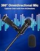 NewTH Lavalier Lapel Microphone Condenser Mic Condenser Wired Clip On Lav Microphone for Rode GO II Wireless Pro,for DJI Wireless Mic 2 (90 Degree 3.5mm TRS Plug for DJI and for Rode) #2
