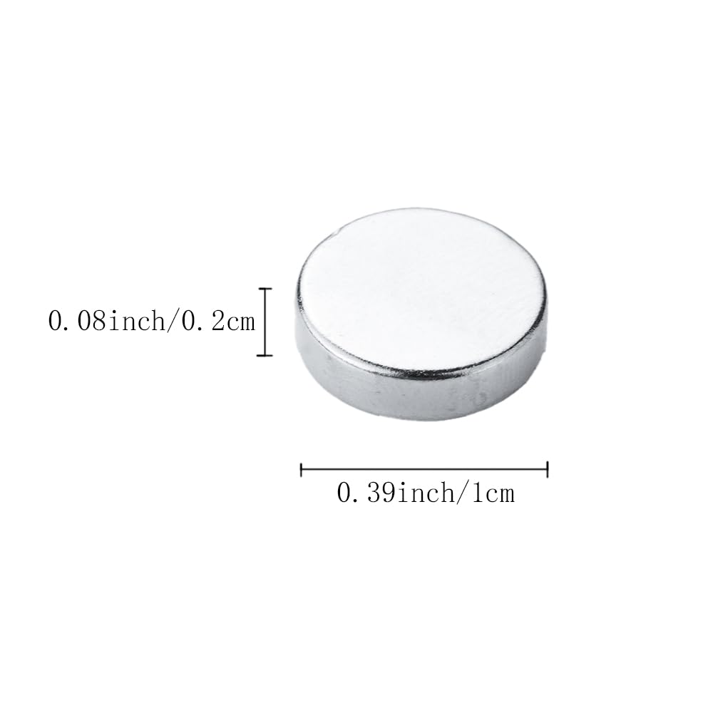 Neodymium Magnets,60 PCS 10 * 2mm Neodymium Fridge Magnets Magnets Tiny Magnets Small Magnets For Crafts Round Magnets for Postcard and Photo Whiteboard and Fridge - Image 2