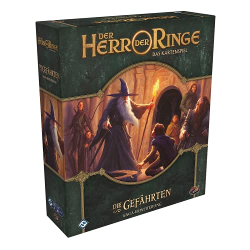 Fantasy Flight Games Der Herr der Ringe: LCG Die Gefährten Saga-Erweiterung Expertenspiel Kartenspiel 1-4 Spieler Ab 14+ Jahren 30 Minuten je Spieler Deutsch