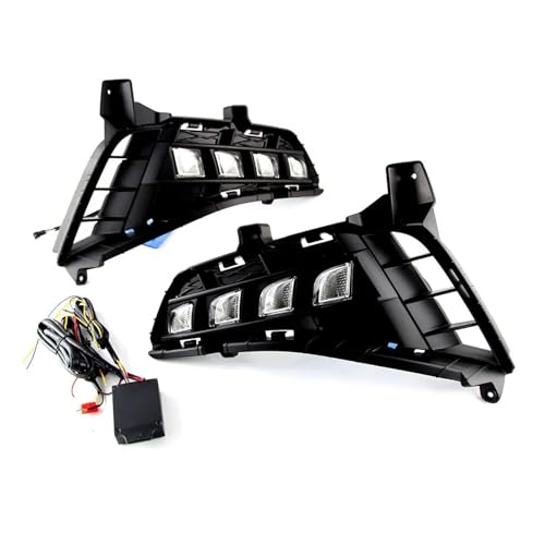 XCZPRKMXY LED DRL Daytime Running Light Front Fog Lamps with Turn Signal Assembly Accessories Compatible With Hyundai Sonata 2022 2023