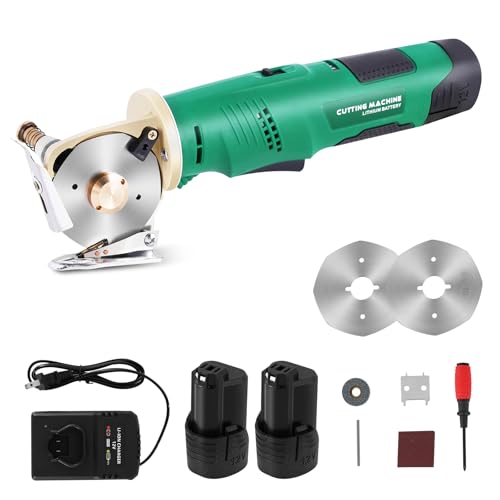 MXBAOHENG Cordless Electric Rotary Cutter with Batteries