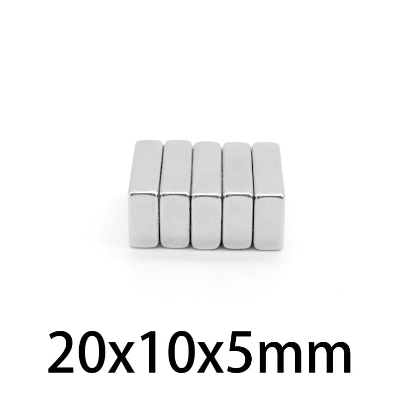 5-50PCS 20x10x5mm Quadrate Magnetic Permanent 20mmx10mmx5mm Neodymium 20 * 10 * 5 Block Search Magnet(10 pcs)