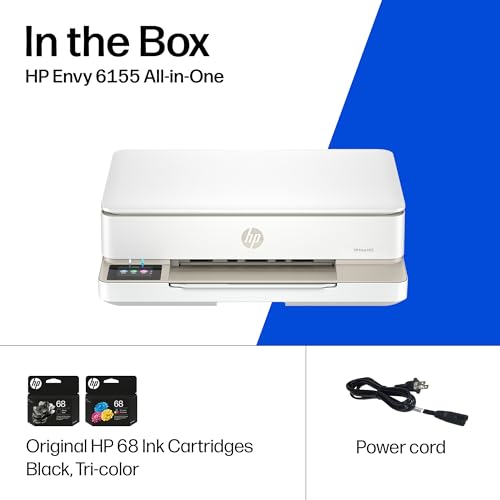 HP Envy 6155 Wireless All-in-One Color Inkjet Printer, Print, Scan, Copy, Duplex Printing Best-for-Home, 3 Month Trial of Instant Ink Included, AI-Capable (C2WR7A) Portobello - image 9
