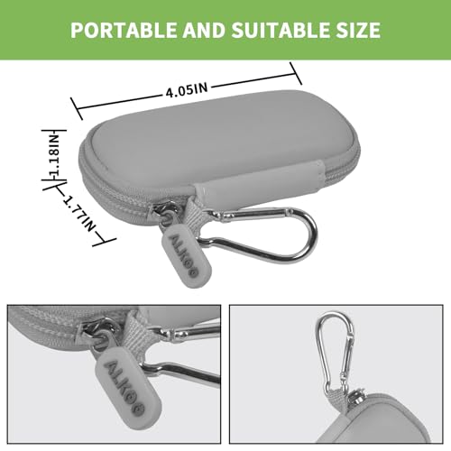 Image of USB Flash Drive Case, SD Card /Thumb Drive /Memory Cards Holder, Bag Only | SDXC /SDHC Storage, Electronic Accessories Organizer for SanDisk / for Samsung, for Students /IT /Office /School /Travel, Grey