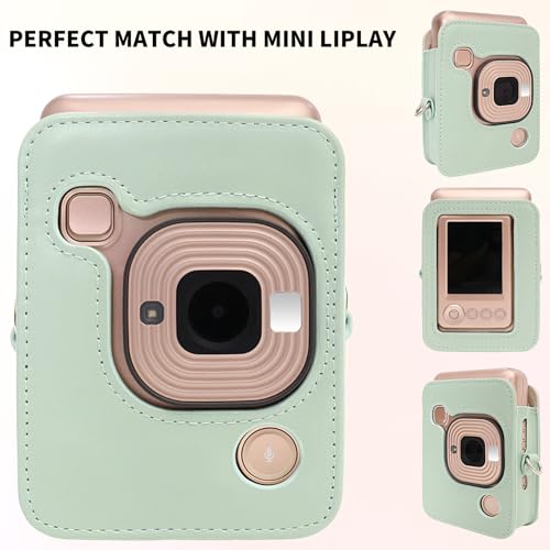 Funda Protectora Fuji Mini Liplay PU Cuero Verde Matcha miniatura 3