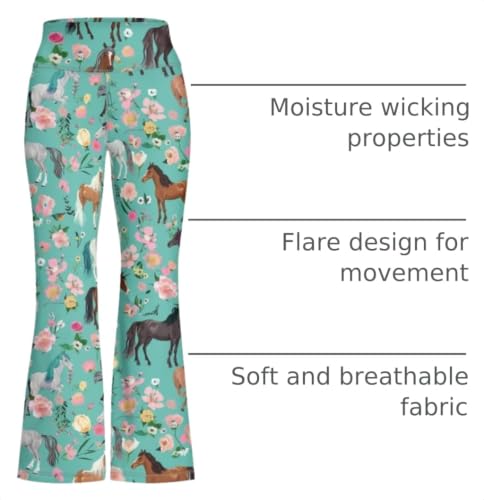 Image of Girls Flare Leggings Cute Bell Bottoms for Teen Girls Wide Leg Sweatpants for 5-14 T
