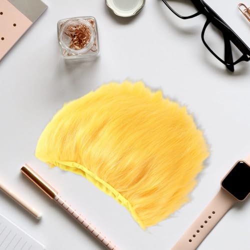 Image of Yellow Wigs for Women Funny Silly Wig for Halloween Costume Cosplay and Party