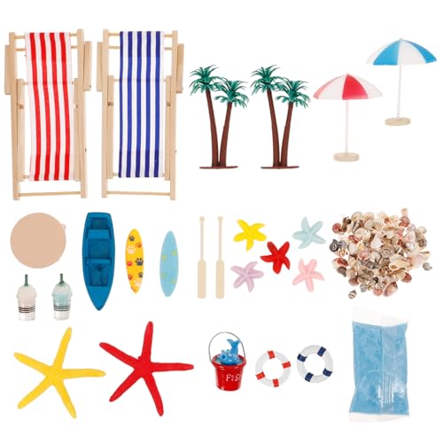 ifundom Mini Decoración De Playa Accesorios para Minicasas Micropaisaje Infantil