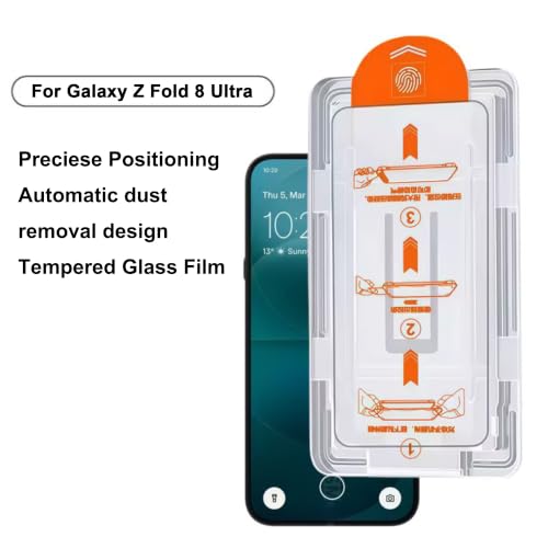 Suttkue for Galaxy Z Fold 8 Ultra Privacy Screen Protector With Lens Protection Film,9H Hardness Anti-Scratch Tempered Glass, Case Friendly,(2+2 pack) by Suttkue - Used condition - Image 7