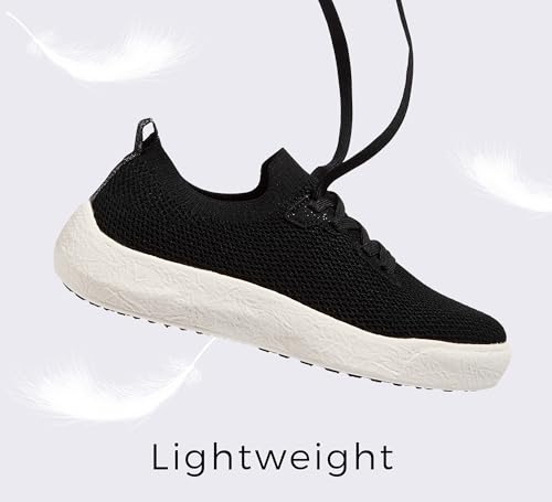 LUCKY STEP Women's Slip on Walking Shoes Casual Mesh-Comfortable Tennis Elastic Sock Breathable Workout Sneakers3