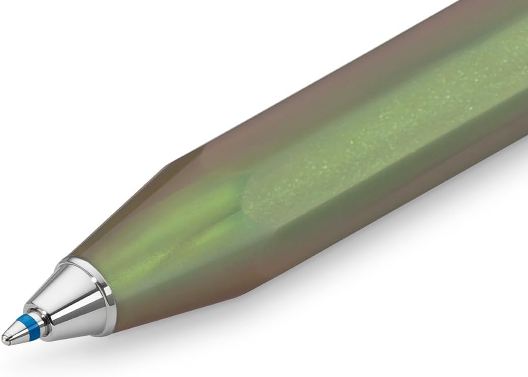 Kaweco LUNAR SPORT Ball Pen Shadow Green I Retractable Ballpoint Pen with Standard D1 Refills I Exclusive Ball Pen 10.5 cm