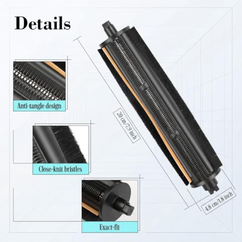 Image of HASTHIP Main Brushes for Dreame L40 Ultra AE / X40 Ultra / X30 Ultra | L30 Ultra /L20 Ultra /L10s Ultra /L10s Pro Ultra /X40 Master Robot Vacuum, S10 /P10 /P50 Series Roller Cleaning Tools
