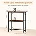 Snughome 10-30 Gallon Fish Tank Stand, Aquarium Stand 2-Tier Storage Shelves, Heavy Duty Terrarium Stand for Home Office Fish Tank Shelf, 30