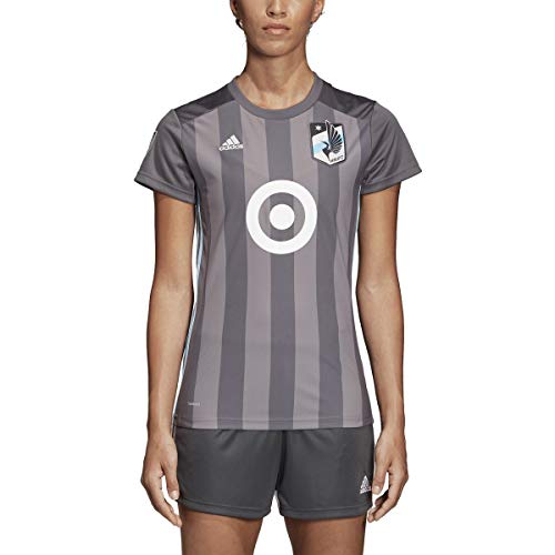 adidas Womens Minnesota United Jersey, Grey, Large