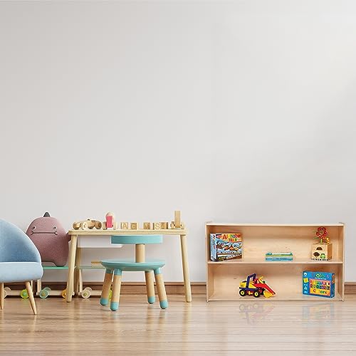 Contender 2 Shelf Horizontal Bookcase (48" Width) |Montessori Shelf - Toy Storage Organizer, Arts, Crafts & Supplies Storage Unit | for Home, Office, Classroom, Daycare - Image 3