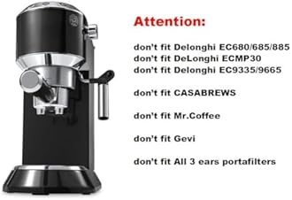 51mm bottomless portafilter 2 ears for Delonghi ECP3120 3220 3420 3620 33.21 35.31 36.31/BCO420 430 432/EC152 155 156 200 221 235 260 330 702