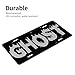 KOSUES Silver Ghost Letter Printed Aluminum License Plate 6 x 12 Inch Metal Car Front License Plate Cover Car Decor Accessory Novelty Vanity Decoration Tag with 4 Holes Gift for Men Women