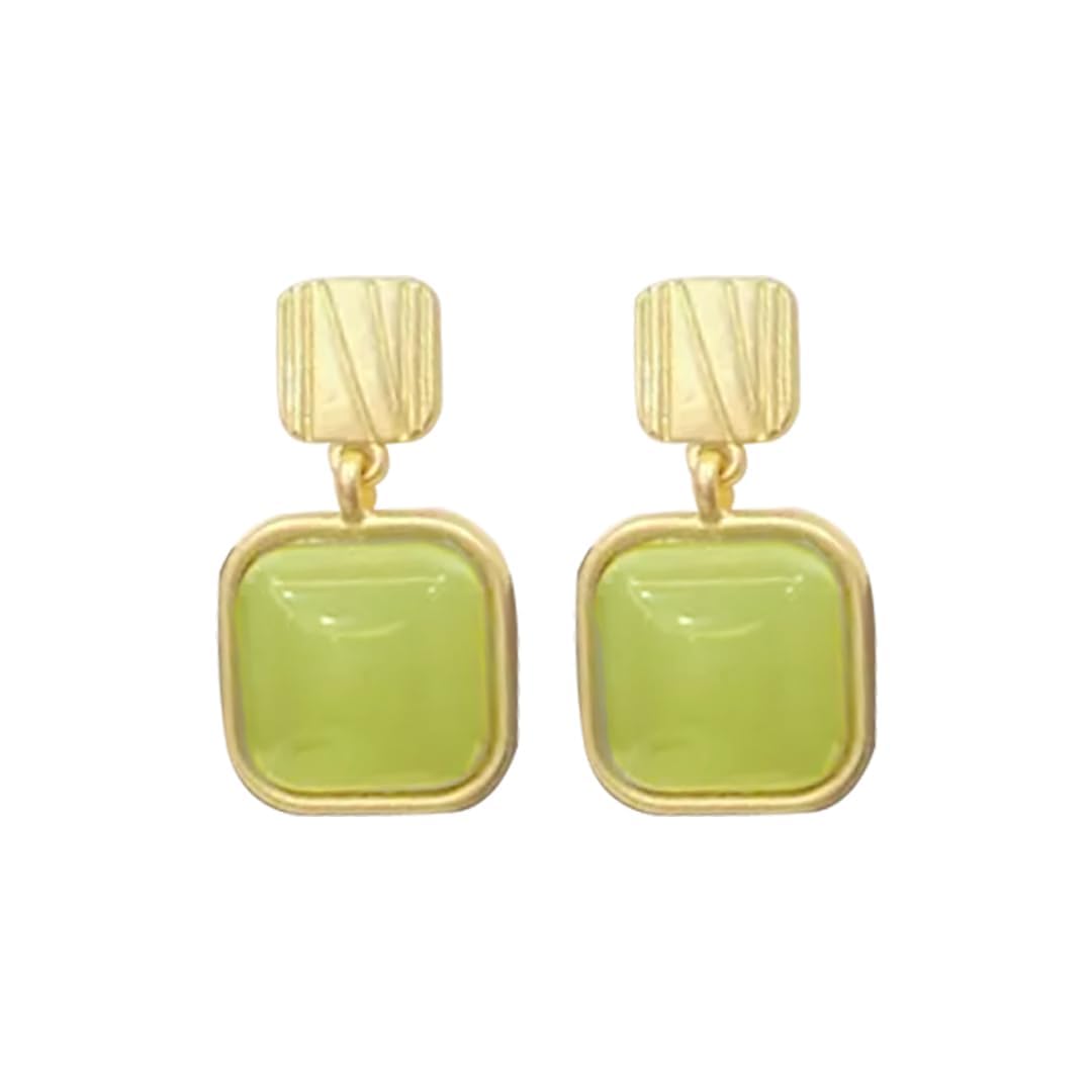 Fashion® Emerald Green Crystal Drop Earrings for Women | Stylish Danglers | Elegant Lightweight Jewelry-image-42