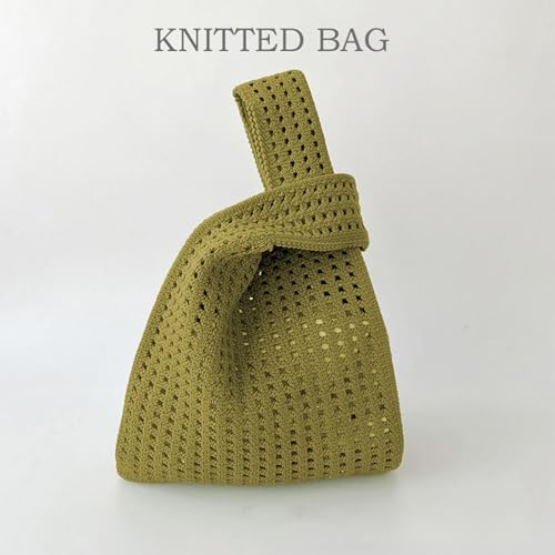 Bolso tejido de muñeca para mujer con nudo miniatura 5