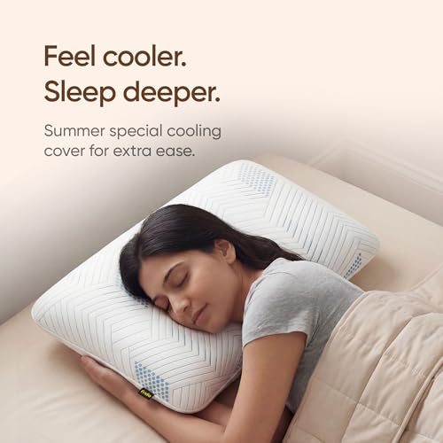 Image of Frido Deep Sleep Pillow Cooling Cover | Soft, Breathable & Odor-Resistant | Durable Zipper & Machine Washable | Premium Cooling Fabric for Comfort
