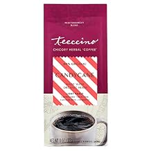 Teeccino Coffee Alternative Candy Cane Holiday Dessert Beverage Thats Prebiotic, Caffeine-Free & Acid Free, Medium Roast, 11 Ounce
