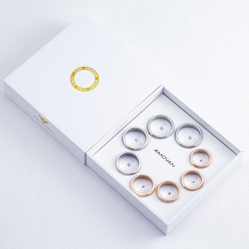 AMOVAN Ring Sizing Kit - Size First Before You Buy The Ring - Reusable Finger Size Kit 6-13 USA Size