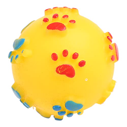 MISUVRSE Juguete para cachorros FunBall con sonido de goma, regalo popular para mascotas, juguetes duraderos para perros, juego interactivo, juguetes indestructibles para el aburrimiento para perros