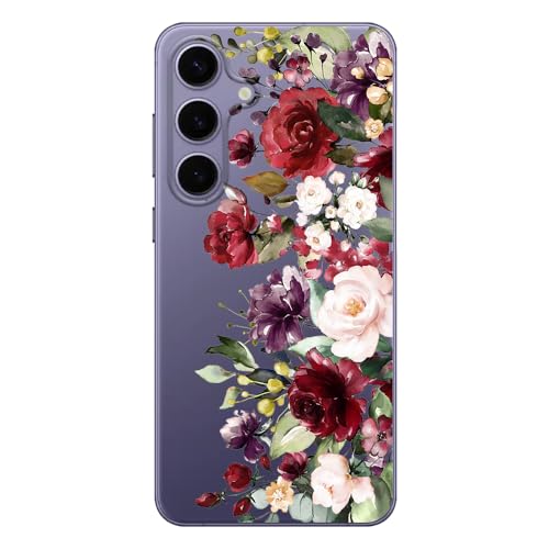 Coque Galaxy S24 Plus fleurs protection TPU transparente - 6