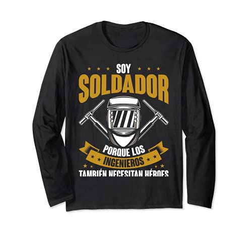 Trabajador Del Metal Soldador Welder Divertido Soldadura Manga Larga
