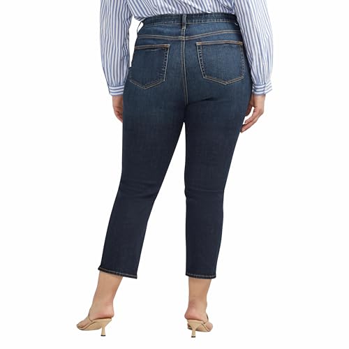 Jag Jeans Women's Plus Size Ruby Mid Rise Straight Cropped Jeans3