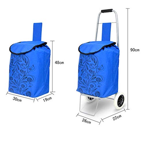 Einkaufstrolleys Einkaufstrolley Wasserdichter zusammenklappbarer tragbarer Einkaufstrolley aus Oxford Faltbare… – Bild 4