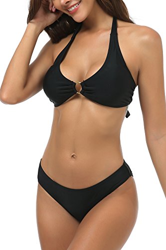 Wetopkim Womens Gradient Color Bikini Swimwear Back tie Strappless Bikini Beachwear3