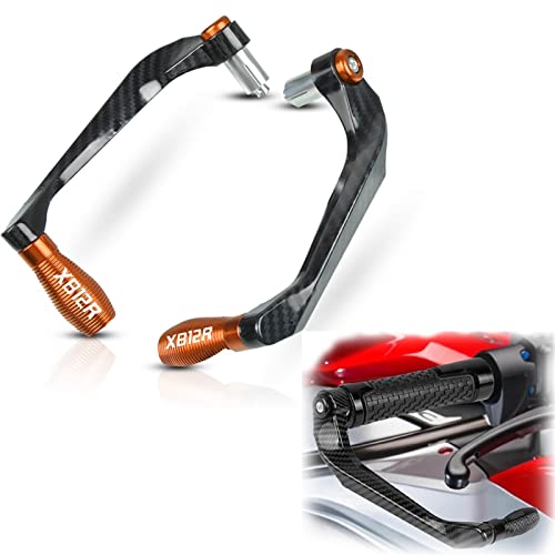 Protège-mains moto évite la casse des leviers sur Buell XB12Ss orange