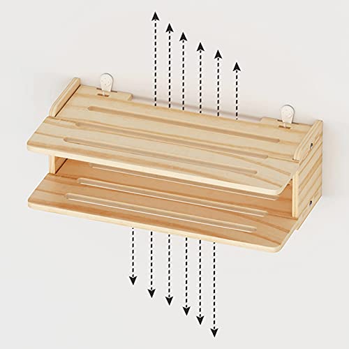 Soporte ajustable de trípode para proyector 2 niveles de madera miniatura 6