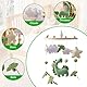 NIAWECAN Mobile Baby Windspiele, Mobile Babybett, mit Dinosaurier, Sterne, Wolken, Blätter aus Filz, Holz Hängende Baby Bettglocke, Geschenke für Baby Mädchen oder Jungen, Grüner