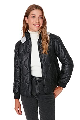 Veste d'hiver longue et droite Manteau Femme col revers uni casual