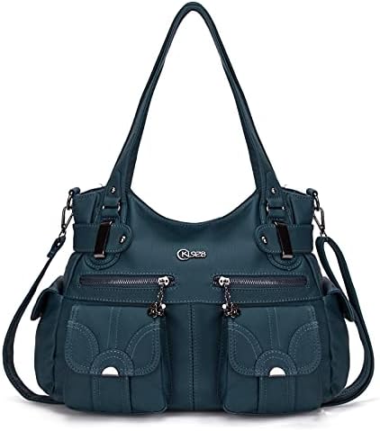 KL928 handbags women Shoulder Bag PU Soft Leather ladies handbags crossbody bag hand bags for women (Brown)