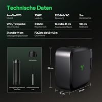 VIVOSUN AeroFlux W70 Grow Tent Heater, 700W PTC-Heizung mit Thermostat – Ansicht 7