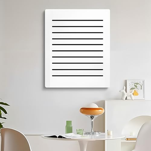 Stylish Decorative Electric Meter Box Cover - Artful Circuit Breaker Panel Lid, Protective Fuse Box Shield for Farmhouse/Dorm, White, 15.7x23.6in (40x60cm)