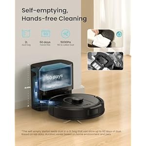 W11 Robot Vacuum and Mop with Self-Emptying, 60-Day Capacity,LiDAR Navigation, Home Mapping, 3000Pa Suction,No-Go Zones, Robotic Vacuum Cleaner for Pet Hair,Hard Floors, Carpets W11 Robot Vacuum and Mop with Self Emptying 60 Day CapacityLiDAR Navigation Home Mapping 3000Pa SuctionNo Go Zones Robotic Vacuum Cleaner for Pet HairHard Floors Carpets