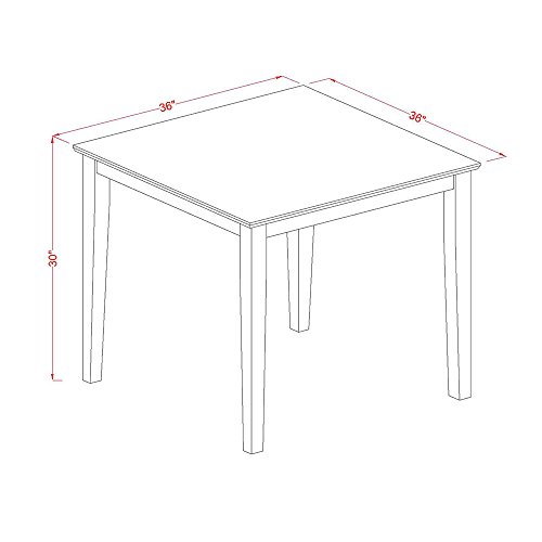 East-West-Furniture-OXT-MAH-T-Oxford-Square-Kitchen-Dining-Table-for-Small-Spaces-36×36-Inch-Mahogany East West Furniture OXT MAH T Oxford Square Kitchen Dining Table for Small Spaces 36×36 Inch Mahogany