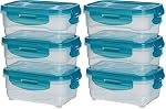 Amazon Basics – Amazon Basics Gefrierbehälter im Set, mit Deckel, luftdicht,